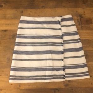 LOFT blue and white skirt